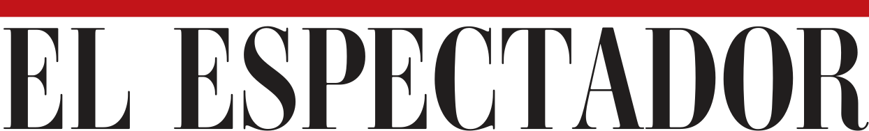 Logo of "El Espectador" newspaper, featuring bold black uppercase text on a white background under a solid red horizontal bar, just as your video plays on JW Player.